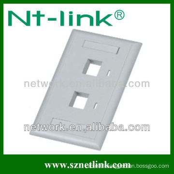 RJ45 Dual Port Network Faceplate